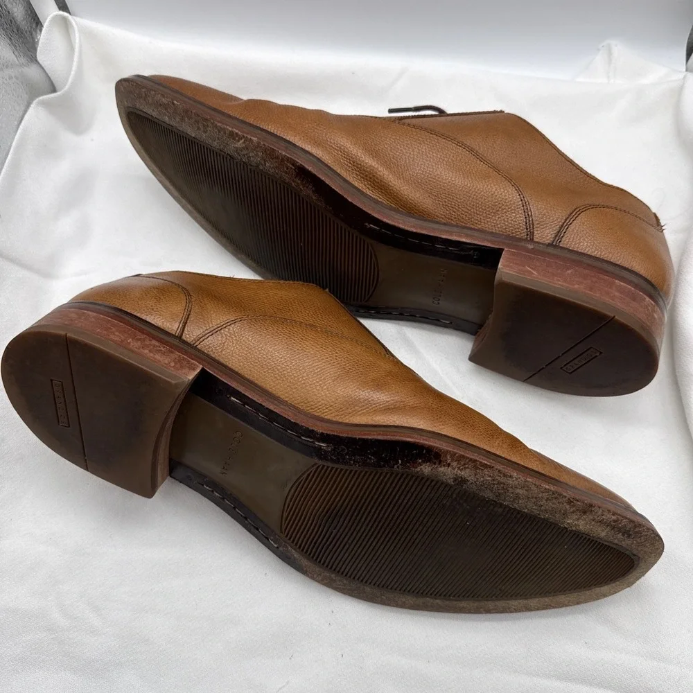 Cole Haan Brown Leather Oxford Grand OS size 11.5 M Business Casual Lace up